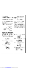 Kenwood SRC-402 Assembly Instructions