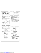 Kenwood SRC-403 Assembly Instructions