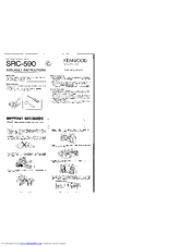 Kenwood SRC-590 Assembly Instructions