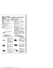 Kenwood SRC-775 Assembly Instructions