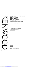 Kenwood UD-500 Instruction Manual