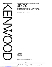 Kenwood UD-70 Instruction Manual