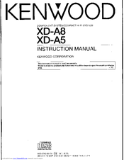 Kenwood XD-A5 Instruction Manual