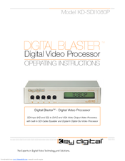 Key Digital Digital Blaster KD-SDI1080P Operating Instructions Manual