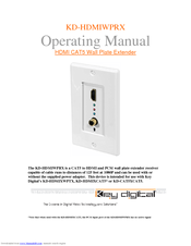 Key Digital KD-HDMIWPRX Operating Manual