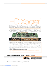 Key Digital HD Xplorer Operating Instructions Manual