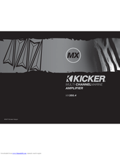 Kicker MX350.4 User Manual