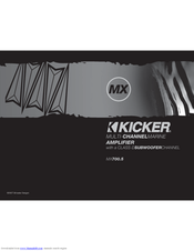 Kicker MX700.5 Owner's Manual