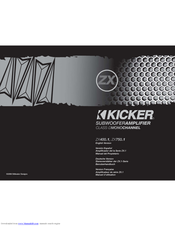 Kicker ZX750.1 Manuals | ManualsLib