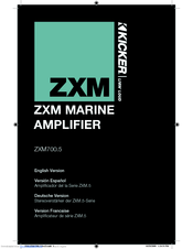 Kicker ZXM Series Owner's Manual