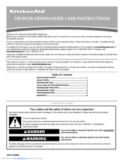 KitchenAid KUDD03ST User Instructions