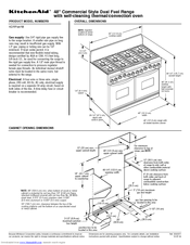 KitchenAid KDRP487M Product Dimensions