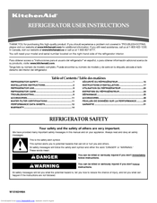 KitchenAid KSRG25FVMS User Instructions