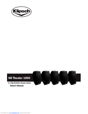 Klipsch HDT1000 Owner's Manual