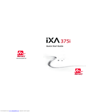 Mercury IXA375i Quick Start Manual