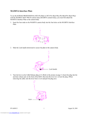 Kodak DCS Pro Back Supplementary Manual