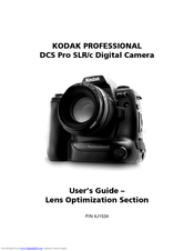 Kodak DCS PRO SLR-C - LENS OPTIMIZATION GUIDE User Manual