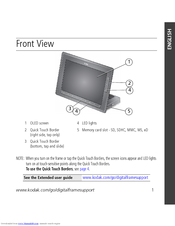 Kodak 1612597 - OLED Wireless Frame User Manual