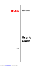 Kodak i80 User Manual