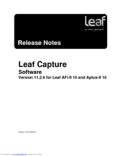 Kodak Leaf Capture 11.2.6 Release Note
