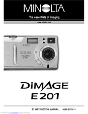 Minolta DiMAGE E201 Instruction Manual