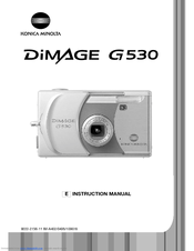 Konica Minolta DiMAGE G530 Instruction Manual