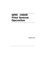 QMS 1060E Operation