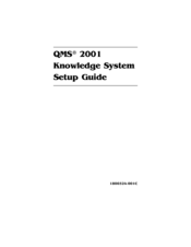 QMS 2001 Setup Manual