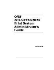 QMS 3825 Administrator's Manual