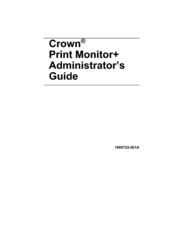 Konica Minolta Crown Print Monitor+ Administrator's Manual