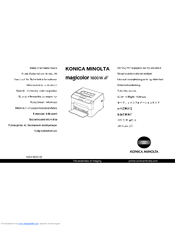 Konica Minolta Magicolor 1600w Manuals Manualslib