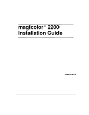 MINOLTA-QMS Magicolor 2200 DP Installation Manual