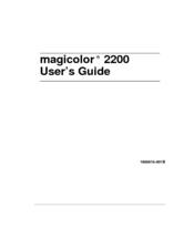 MINOLTA-QMS Magicolor 2200 DP User Manual