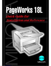 Minolta PageWorks 18L Quick Manual