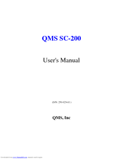 QMS SC-200 User Manual