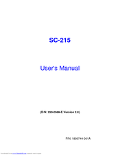 Konica Minolta SC-215 User Manual