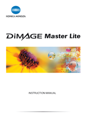 Konica Minolta DiMAGE Master Lite Instruction Manual