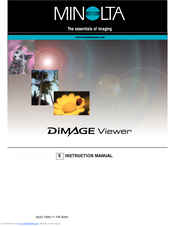 Minolta DIMAGE VIEWER 2.0 Instruction Manual