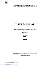 Kramer 611R User Manual