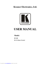 Kramer FC-50 User Manual