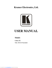 Kramer Cobra T2 User Manual