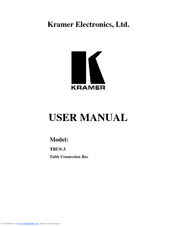 Kramer TBUS-3 User Manual
