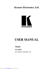 Kramer TP-102HD User Manual