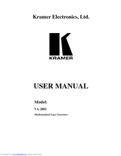 Kramer VA-2002 User Manual