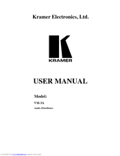Kramer VM-3A User Manual