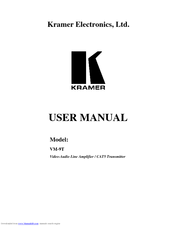 Kramer VM-9T User Manual