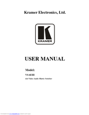 Kramer VS-6EIII User Manual
