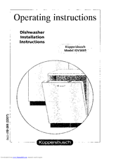 Kuppersbusch IGVS669 Operating Instructions Manual