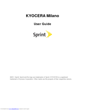 Kyocera Milano User Manual