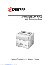 Kyocera EcoLAN 2000E Network Manual